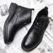 European Warm Series 2025 Winter New Thick-Soled 6-Hole British Style Trendy Martin Warm Fleece-Lined Short Men's Leather Boots_vogvips.com