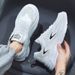 Summer New Breathable Mesh Men's Sports Korean Style Versatile White Thick Running Casual Shoes_vogvips.com