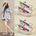 Little White Shoes Female Students Thick-soled Heightening Shoes Mesh Breathable Casual Shoes_vogvips.com