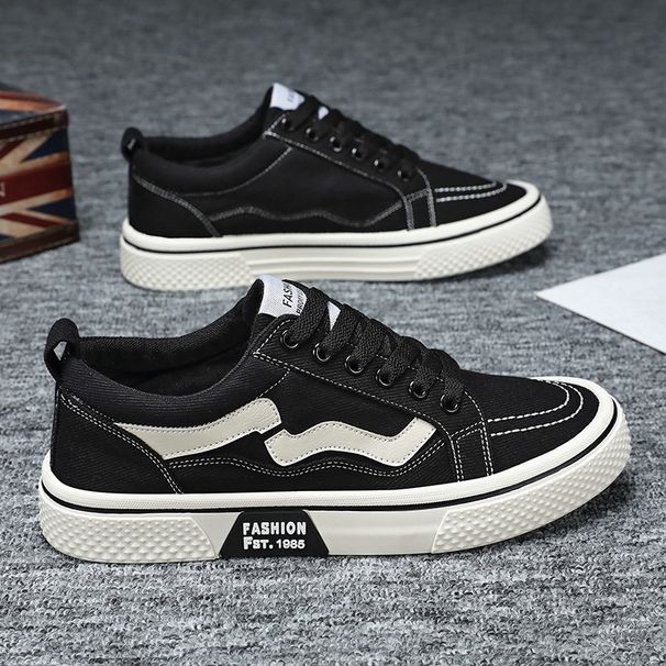 Men's Extra Wide Canvas Sneakers - Breathable Casual Slip-On Shoes For All Seasons, Lightweight & Comfortable With EVA Sole_vogvips.com