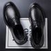 Summer hollow leather shoes men's leather high-end large size men's shoes summer breathable business dress men's style Derby shoes_vogvips.com