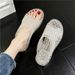 New Crystal Sandals Women, Transparent, Hollowed-out, Wear-resistant, Non-slip, Odor-resistant, Fashionable And_vogvips.com