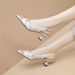 Simon Laina Comfortable Leather Peep-toe Sandals For Women, 2026 Summer New Model, Leather, Soft Sole, Medium Heel,_vogvips.com
