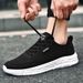 New Men's Summer Outdoor Mesh Casual Trendy Breathable Lightweight Solid Color Flat Plate Shoes 0217_vogvips.com