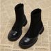 Elastic Martin For Women, Thick Sole, Height Increasing, 2025 Autumn Winter New Style, Internet Celebrity, Petite_vogvips.com