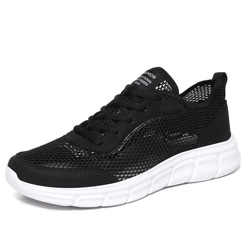 Mesh Summer Breathable Hollow Sports For Men's Large-Sized Lightweight Mesh Casual Running Shoes_vogvips.com