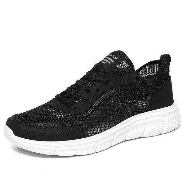 Mesh Summer Breathable Hollow Sports For Men's Large-Sized Lightweight Mesh Casual Running Shoes_vogvips.com