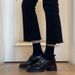 Soft Version~Vintage Buckle Loafers For Women, Simple Commuter Chunky Heel Slip-on Sh, British Style Small Leather_vogvips.com