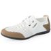 Euro Step Lace-up Driving Four Seasons Men's Soft Surface Casual Loafers Youth Leather Shoes Comfortable_vogvips.com