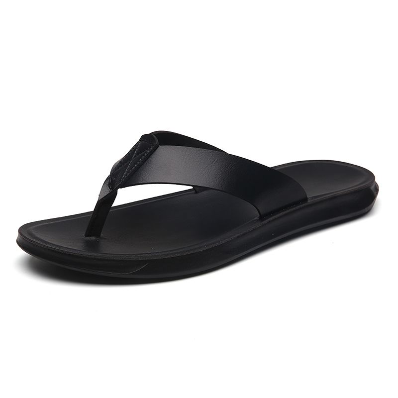 Simple Casual Flip Flops For Men Comfy Beach Sandals Summer Non-Slip Flats Indoor Outdoor Male Slippers Quick Dry Men's_vogvips.com