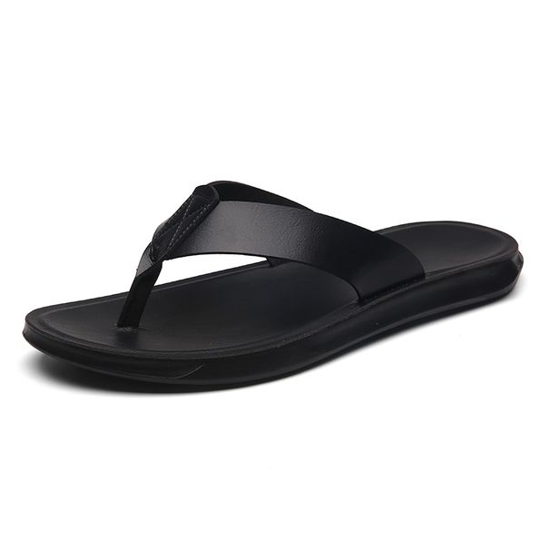 Simple Casual Flip Flops For Men Comfy Beach Sandals Summer Non-Slip Flats Indoor Outdoor Male Slippers Quick Dry Men's_vogvips.com