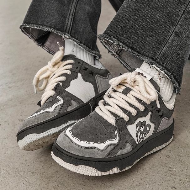 Men's Shoes Sports Casual Versatile Trendy Shoes Retro Deconstruction Couple Trendy Sneakers_vogvips.com