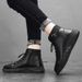 European Warm Series High-top Black Versatile Leather Autumn Winter New Fashion Men's Shoes British Style Casual Martin Boots Men_vogvips.com