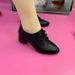 Medium Heel Small Leather Mom's 2025 Spring And Autumn New Style Single Soft Soled Dancing Women's Shoes_vogvips.com