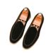 Xiyin Casual Lazy Slip-On Business Flat Loafers Men's Leather Shoes_vogvips.com