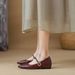 Hidden Heel Elegant Mary Jane For Women 2025 New Spring French Style Pointed Toe Fashion Evening Grandma Shoes_vogvips.com