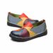 WOIZGIC Women's Ladies Female Woman Mother Shoes Flats Genuine Leather Loafers Moccasins Mixed Colorful Non Slip On Plus_vogvips.com