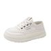New Thick Soled Height Enhancing White Shoes For Women Versatile Fashionable Breathable Casual Sports Shoes_vogvips.com