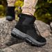 High-top Boots Men Anti-slip Lace-up Thick-soled Outdoor Hiking Shoes Men Comfortable Casual Durable Casual Sports Shoes Men_vogvips.com