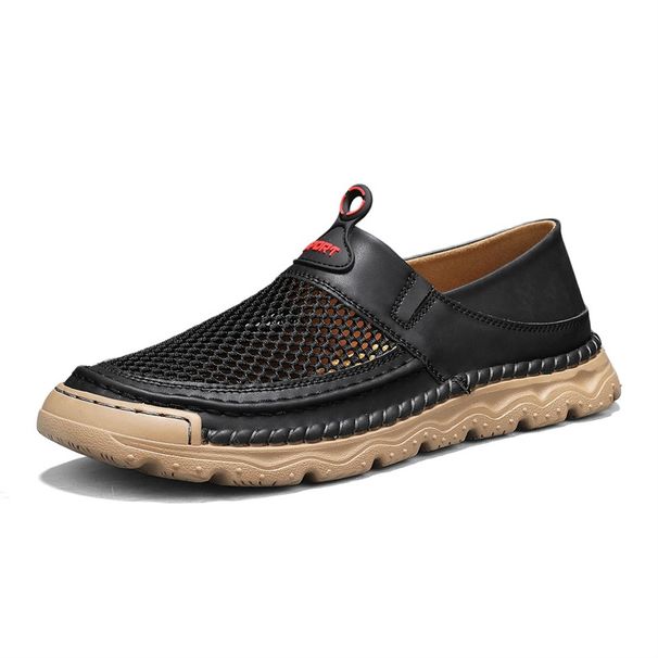 Fashion Comfortable Slip On Flats Lightweight Man Loafers Breathable Walking Driving Versatile Moccasins Mens Casual_vogvips.com
