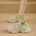 Spring 2025 New Women's Thick-Soled Dad Casual Versatile Breathable Sneakers Sock Shoes For Women_vogvips.com