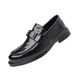 New Made Of Genuine And Cowhide, Men's British Style With Pointed Toe Loafers, Black Business Formal Casual Wedding_vogvips.com
