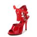 "Sexy Transparent High Heel Sandals For Women - 11CM Platform Heels, Clubwear, Fish Mouth Design, Available In Red, Black, Pink (Sizes 34-43)"_vogvips.com
