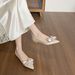 Pointed Single Shoes Women's Flat Bottom Shallow Mouth Temperament Versatile Soft Sole Ladyshoes_vogvips.com