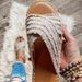 Women's Plus Size Flat Beach Sandals Brown Suede PU Rope Sole Bohemian Fisherman Style_vogvips.com