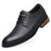 Dress Men's Leather Shoes Leather Shoes Round Head Dress Shoes_vogvips.com