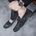 SHLIANG Brand Men Loafers Leather Men's Casual Shoes Moccasins Slip On Boat Shoes Fashion Tassel Driving Flats X0012_vogvips.com