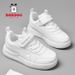 Bobdog Kids Spring And Autumn Students White Shoes_vogvips.com