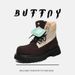 Niche Design Retro Heightening Tooling Boots Platform Outdoor Martin Boots Flat Large Size Men's Shoes_vogvips.com