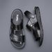 Genuine Leather 2025 Summer New Breathable Beach Soft Bottom Casual Slippers Men's Shoes_vogvips.com