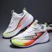 New Student Casual Fly-Knit Mesh Breathable Sports Shoes, Lightweight Shock-Absorbing Men's Large-Size New Shoes_vogvips.com