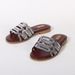 Women's Shoes Plus Size Summer New Style, Versatile, Flat Beach Shoes, Fashionable, Non Slip, Square Toe, Rhinestone Flip Flops_vogvips.com