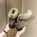 Women's Shoes Winter Fur Snow Boots Women's Thick Soled Fur Boots Winter Plus Velvet Thickened Short Boots Warm Northeast Cotton Boots_vogvips.com