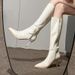 Over-the-Knee 2025 Autumn Winter New Pointed Toe Slimming Heel Stiletto Elegant High Small Size Riding Boots_vogvips.com