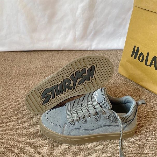 Unisex Casual Skateboard Shoes Trendy Retro Street Style Student Niche INS Fashion Bread Shoes For Couples_vogvips.com
