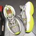 ShoeVault 2025 Spring New Versatile Thick-Soled Dad Shoes Women, Mesh Breathable Retro Distressed Height-Increasing Casual_vogvips.com