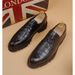 Euro Step New Thick-Soled Brogue Carved Men's Height-Increasing Genuine Leather Business Lace-Up Formal Commuting Date Shoes_vogvips.com