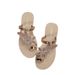 Shoes Women's Maple Leaf Flip Flops Beach Sandals Style With Rhinestone Glitter Summer Slip-On Shoes For Formal & Casual_vogvips.com