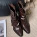 ~Chunky Heel Height-Increasing Street Style Short Boots Women's Shoes Spring Autumn 2025 New Pointed Toe Brown Western_vogvips.com