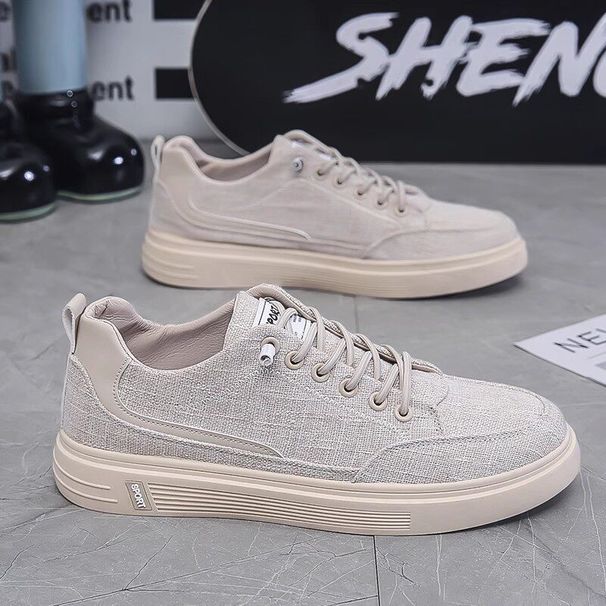 Canvas Men's 2026 New Summer Breathable Non-Slip Wear-Resistant Work Sneakers Slip-On Casual Old Beijing Cloth Shoes_vogvips.com