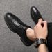 TerraStride Spring For Men Business Formal Casual Suit Youth British Style Soft Sole Pointed Toe Groomsmen Breathable Small Leather_vogvips.com