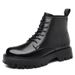 European Warm Series Men's Autumn Winter Fleece-Lined Thickened Mid-Cut Casual British Style Martin Thick Sole Work Boots_vogvips.com