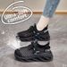 Summer New Women's Flying Woven Mesh Sports Shoes Wholesale Foreign Trade Casual Fashionable All Match Running Shoes 2023_vogvips.com