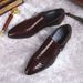 Genuine Snake Patterned Leather, Formal Fashionable, Trendy, Wedding Men's Leather Top Layer Cowhide , Comfortable_vogvips.com