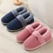 Couple's Warm Heel Cotton Slippers Winter Indoor Thickened Sole Home Non-Slip Heel Cotton Shoes For Women_vogvips.com