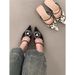 Women's High Heeled Slippers Floral Patterns Closed Toe Elegant Pointed Toe Single Shoes For Summer Wear New Design_vogvips.com